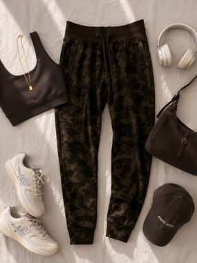 Marrakech Olive Green Camo Joggers Size 8